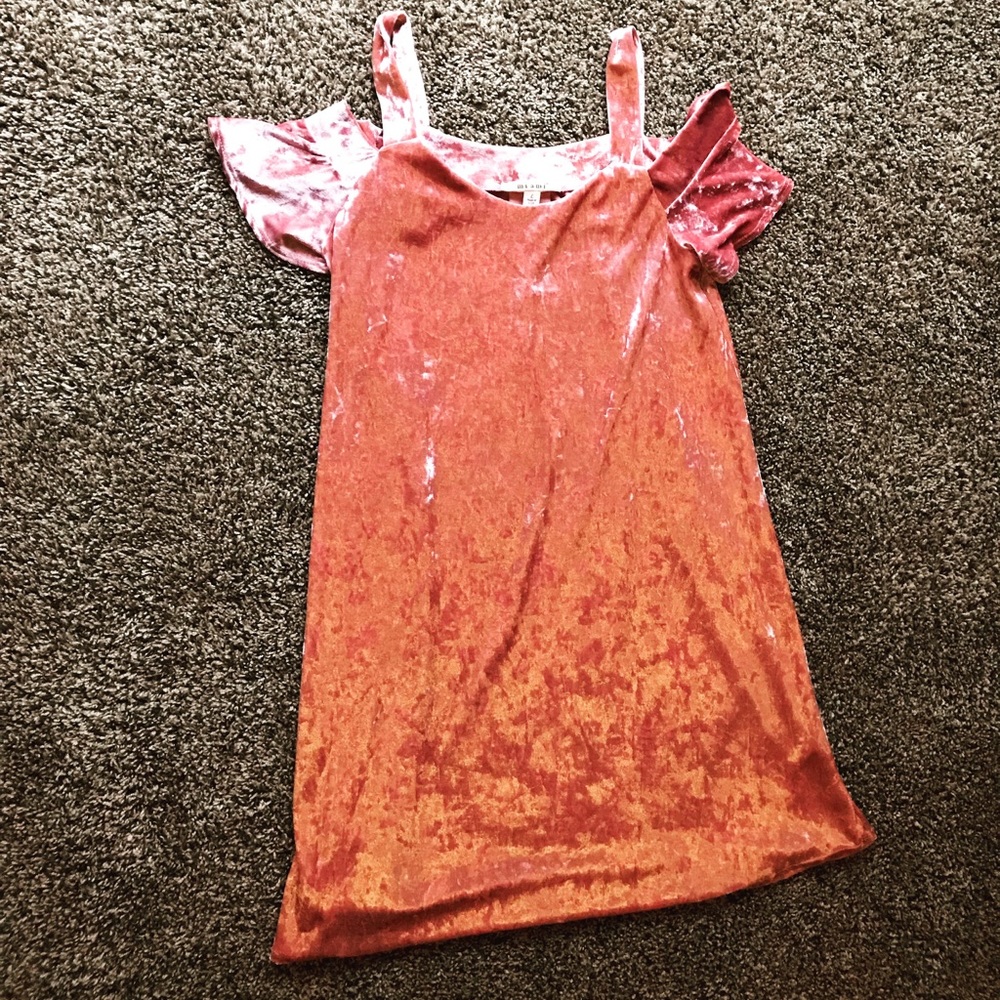 Blush Cold Shoulder Dress